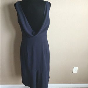 Sexy Navy Blue Scoop Neck Dress 14